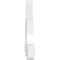 Ekena Millwork Ericson Architectural Grade PVC Gable Bracket, 72"W x 33"H x 4"D x 6"F, 11/12 Pitch GBP072X33X0406ERI00 - alternate 2